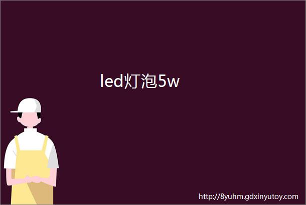 led灯泡5w