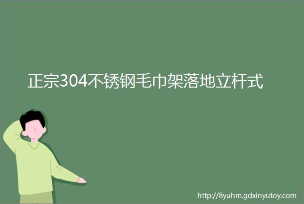 正宗304不锈钢毛巾架落地立杆式